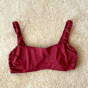 Athleta bikini top 36 B/C auqualux burnt cinnamon